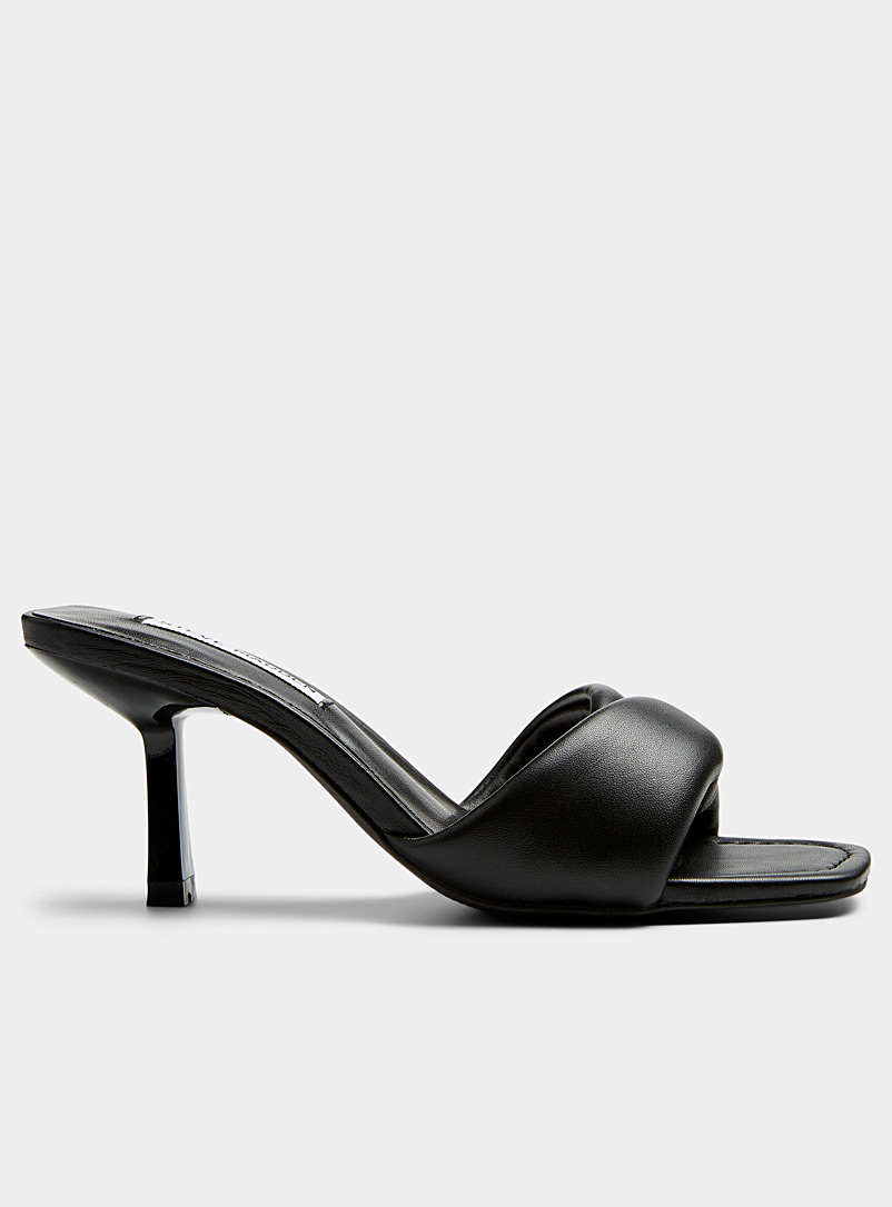 Steve Madden Black Thai leather heeled sandals Women for women