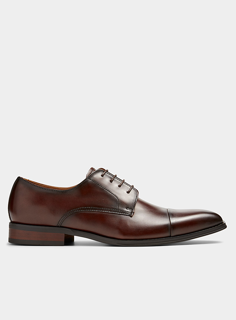 Steve Madden Dark Brown Tapered-toe derby shoes Men for men