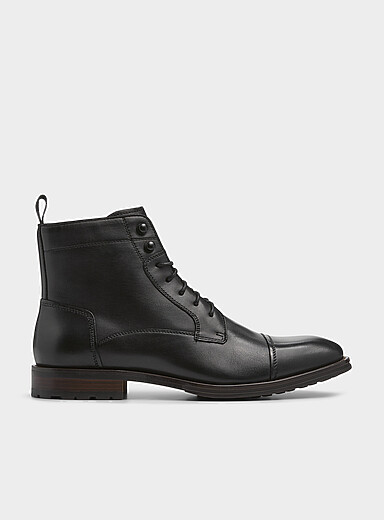 Steve Madden Black Daymonn boots Men for men