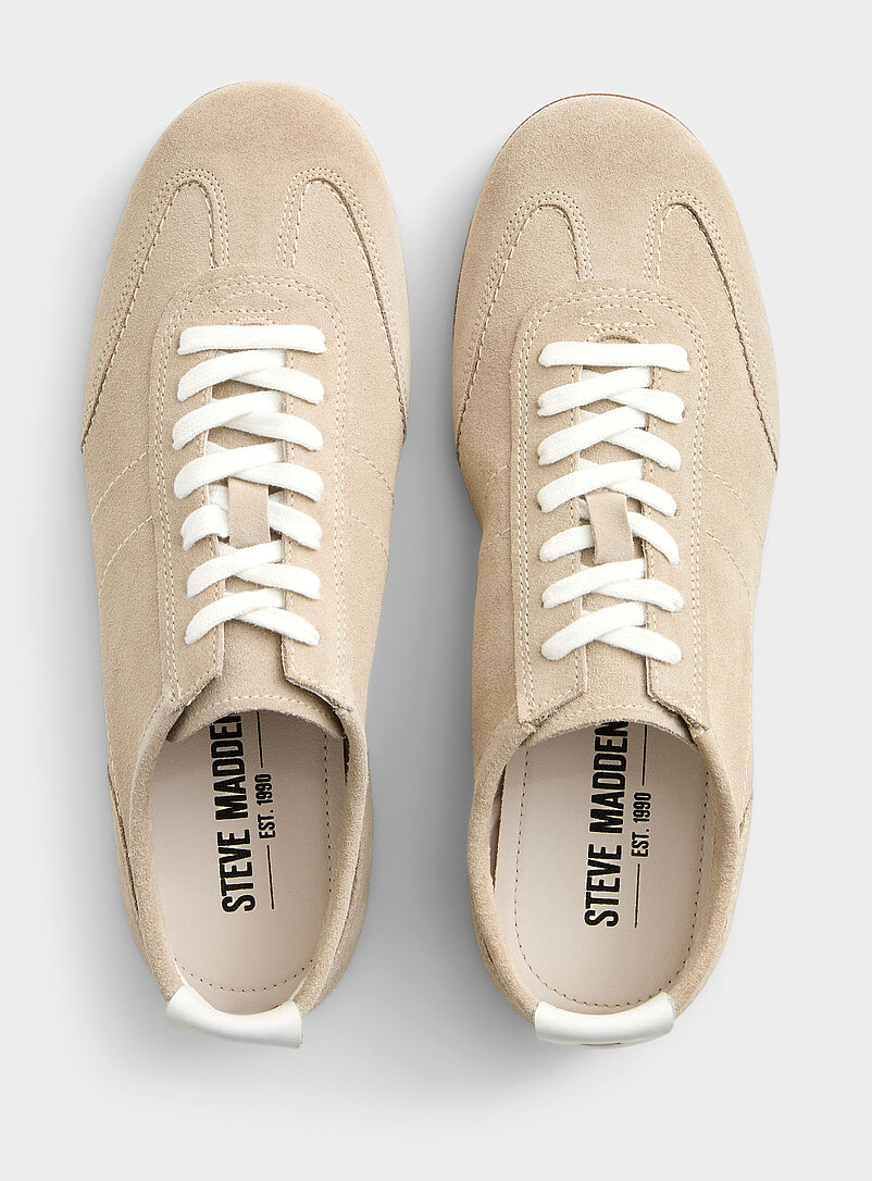 Steve Madden: Le sneaker Picton su&egrave;de sable Homme Sable pour homme