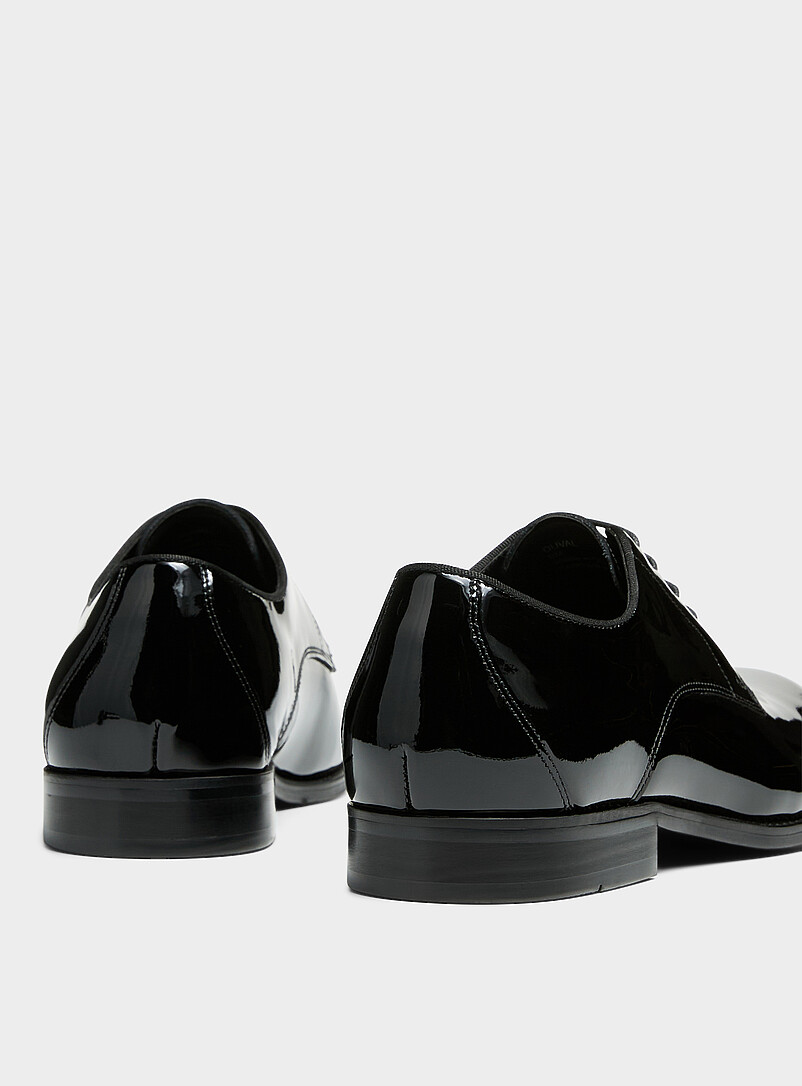 Steve Madden: La chaussure derby Duval cuir verni Homme Noir pour homme