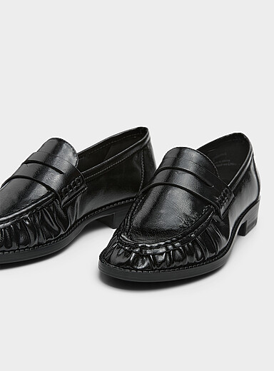 Steve Madden Black Creative ruched loafers Women for women