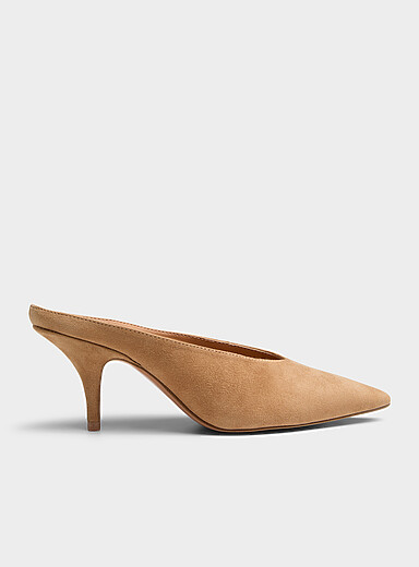 Steve Madden Honey/Camel Tan suede Fonza mule pumps Women for women