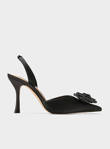 Steve Madden: L'escarpin rose scintillante Lysandra noir Femme Noir pour femme