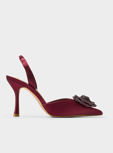 Steve Madden Burgundy Burgundy Lysandra sparkling rose pump Women for women