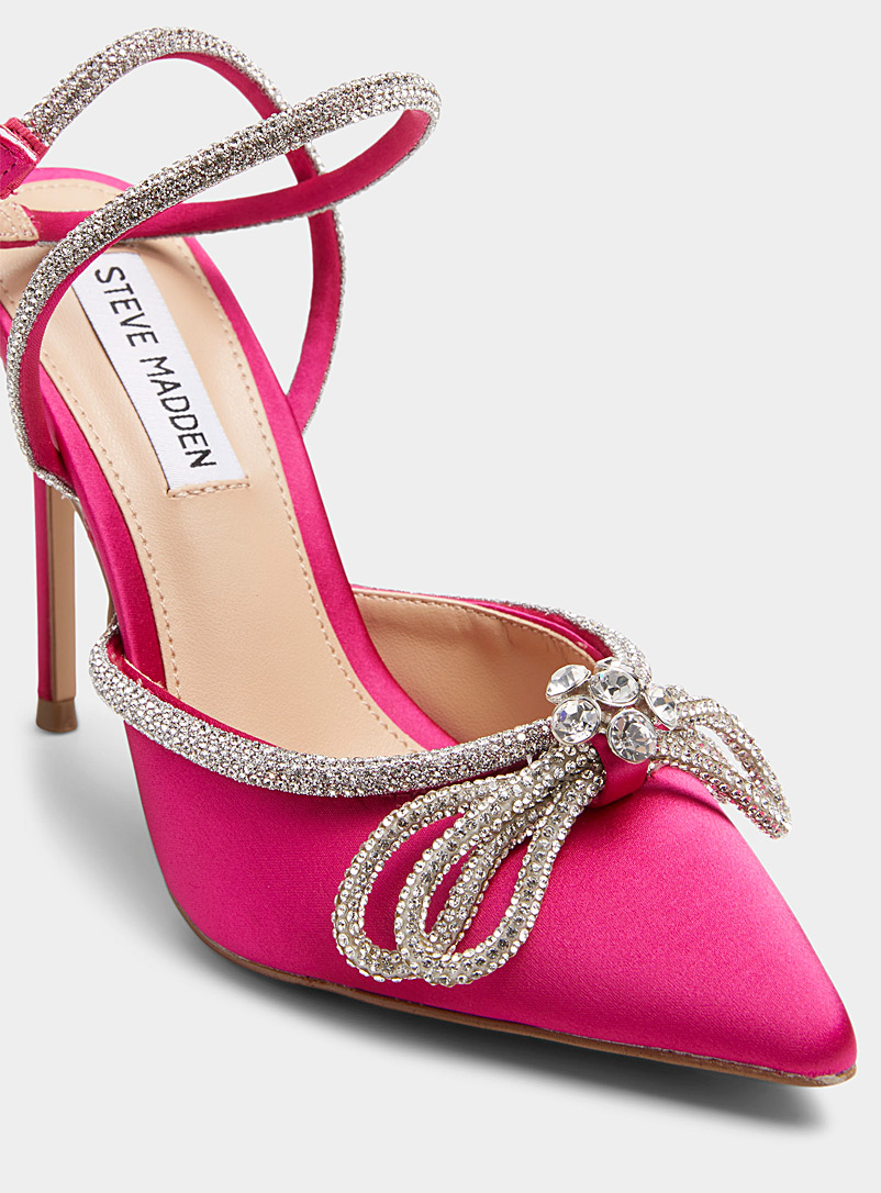 Steve Madden Pink Viable crystal bow pumps for women