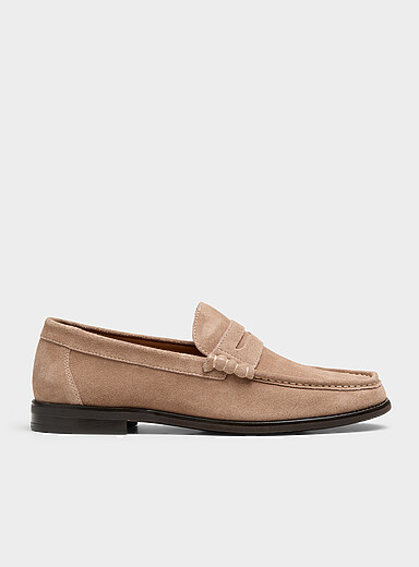 Hettick suede penny loafers Men