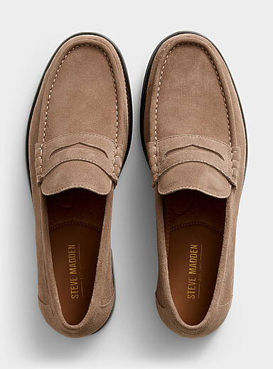 Hettick suede penny loafers Men