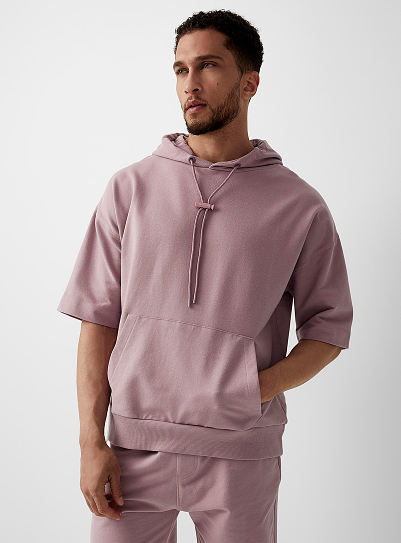 Everyday Sunday Lilacs Terry-lined hooded lounge sweatshirt for men