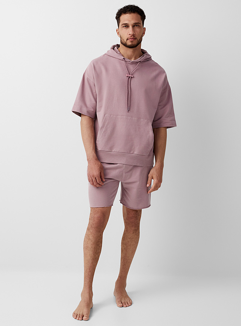 Everyday Sunday Lilacs Terry-lined lounge short for men