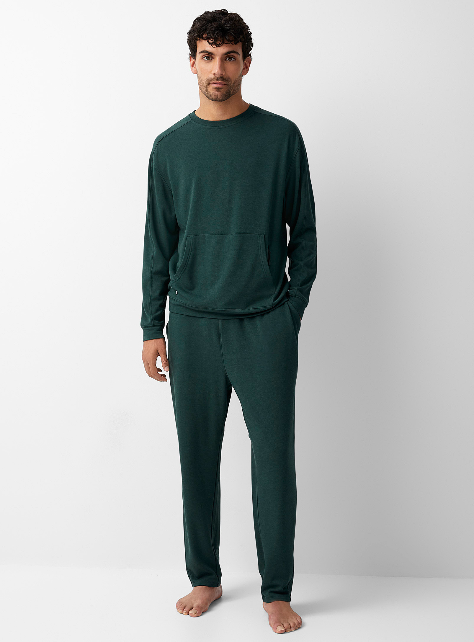 Everyday Sunday - Men's Forest-green viscose lounge pant