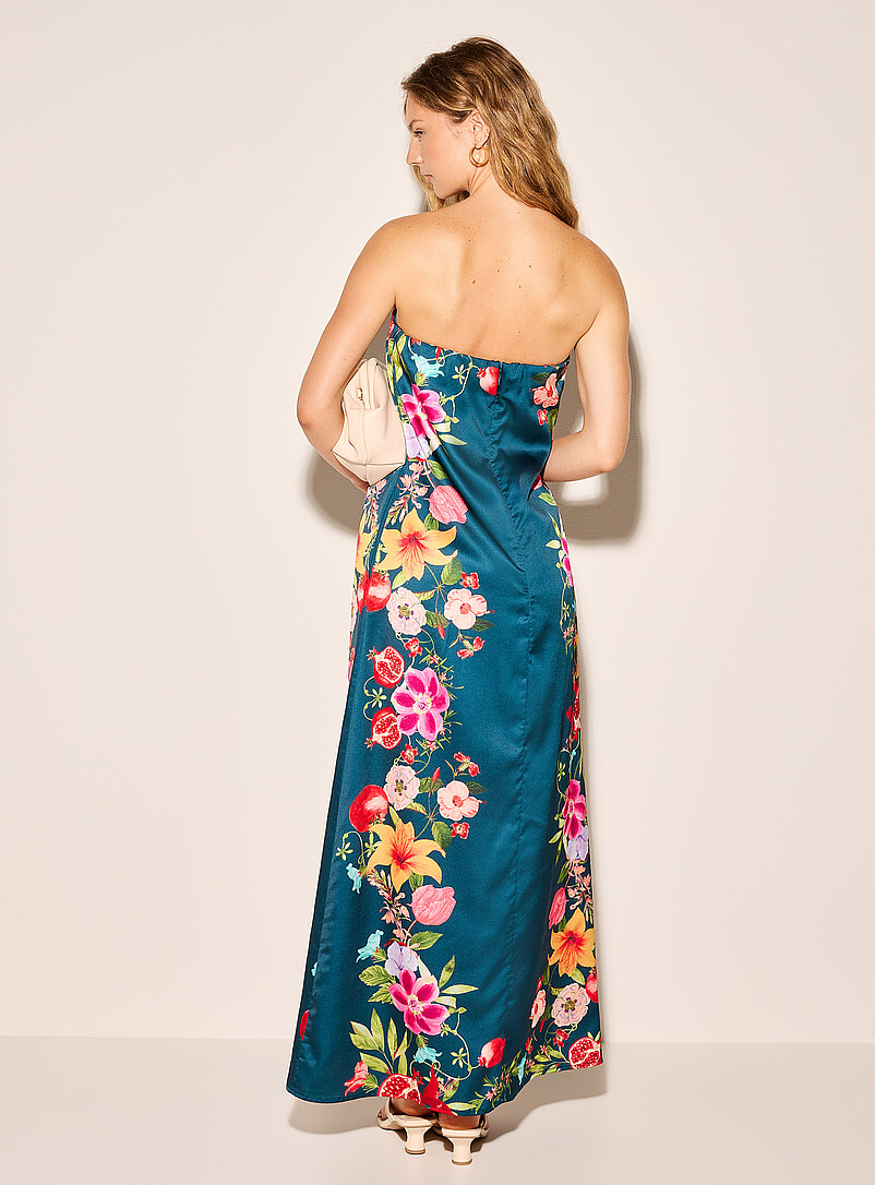 Satiny floral tube dress product image 3
