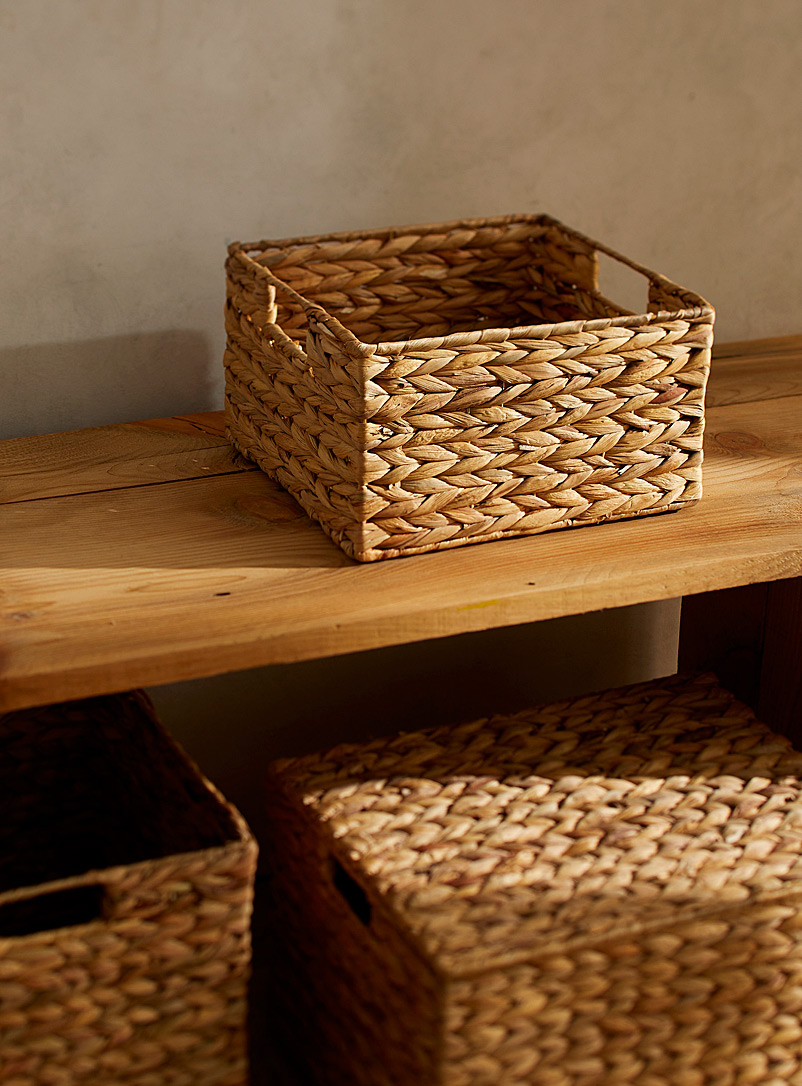 Simons Maison Fawn Water hyacinth small storage basket