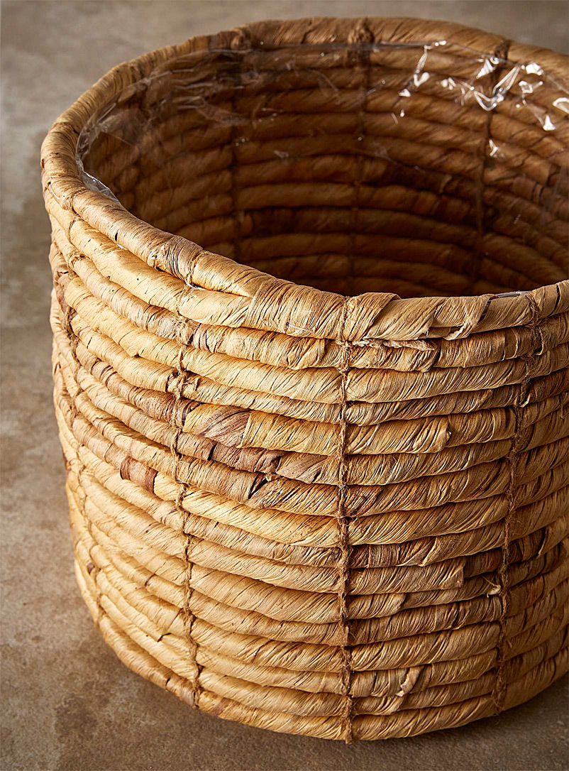 Simons Maison: Le grand cache-pot jacinthe d'eau torsad&eacute;e 8,75 po Ivoire - Beige cr&egrave;me