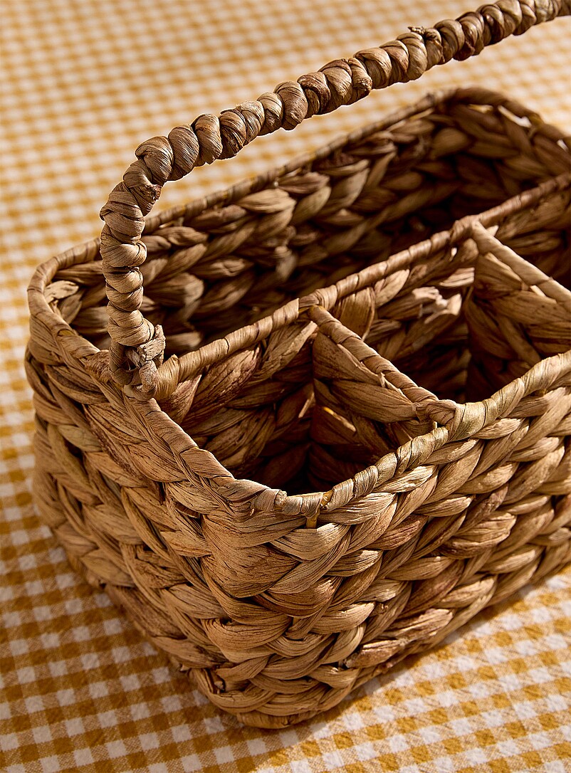 Simons Maison Assorted Water hyacinth utensil holder basket