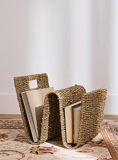 Le porte-magazines jonc de mer