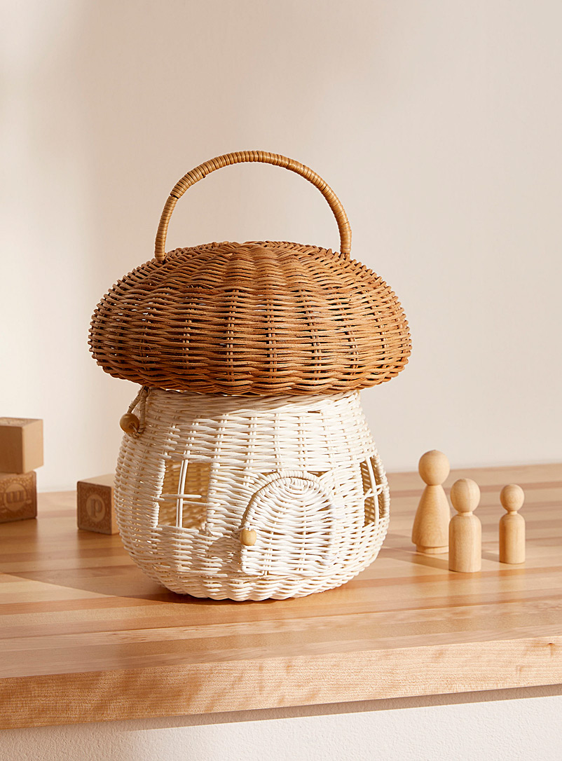 Simons Maison Taupe Mushroom storage basket