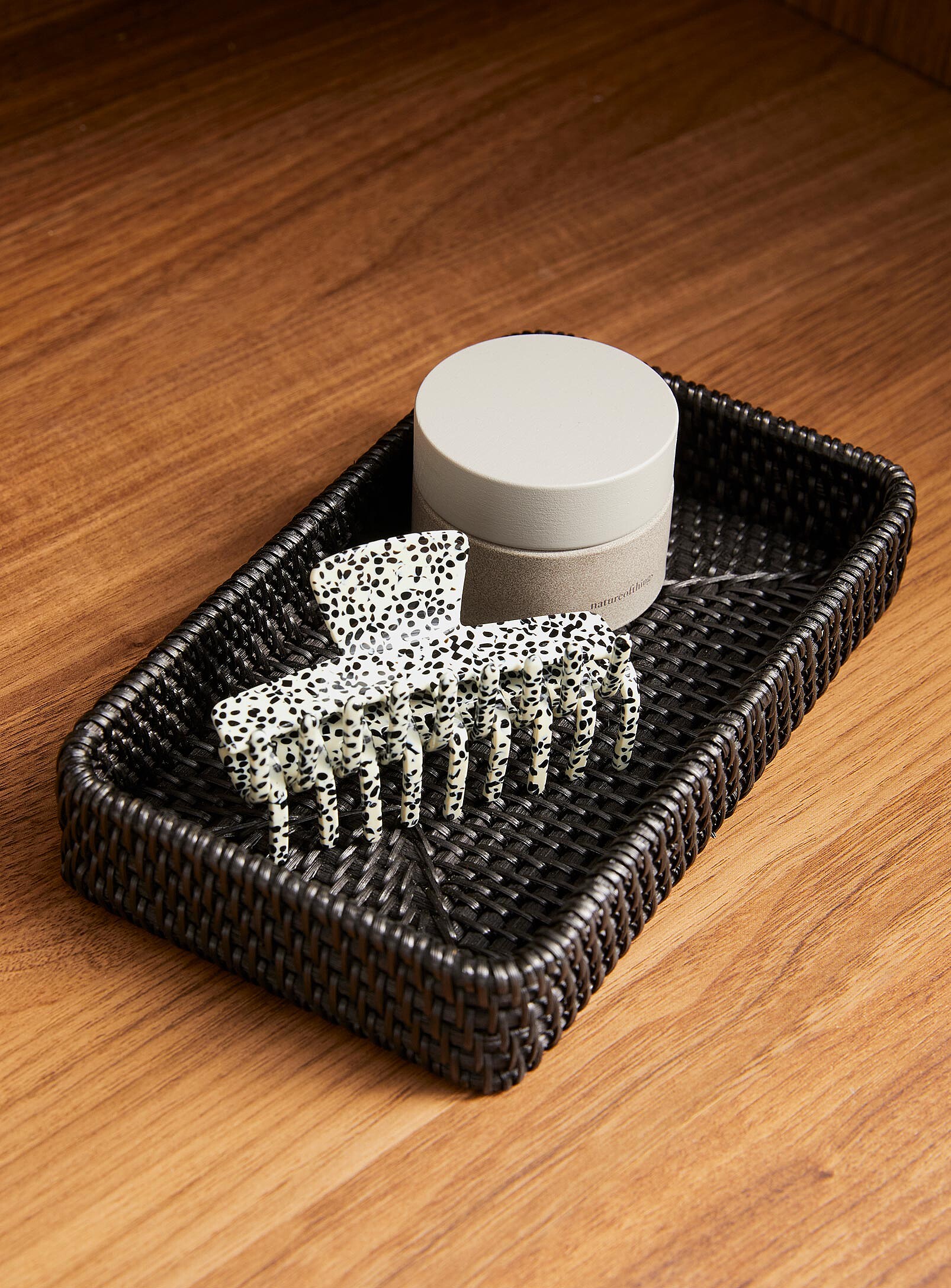 Simons Maison Rectangular Rattan Basket In Black | ModeSens