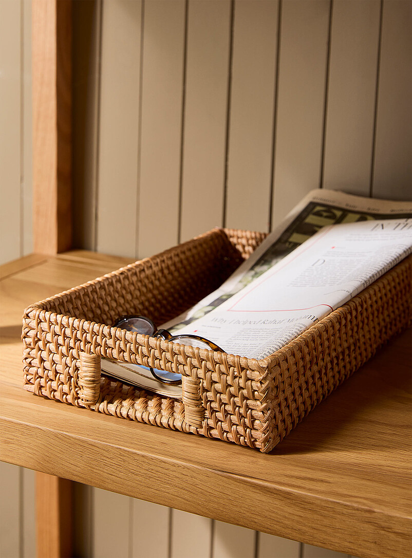 Rectangular Rattan Tray