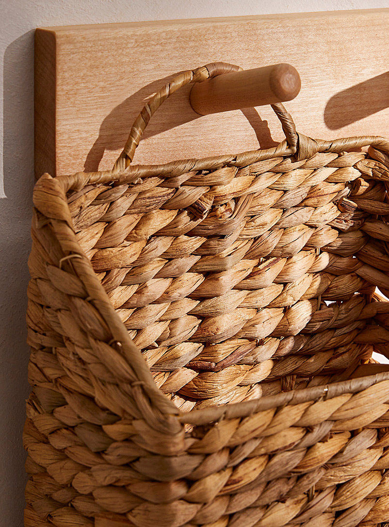 Water hyacinth wall basket product image 2