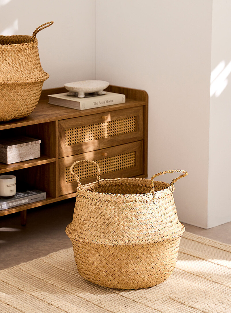 Natural seagrass basket product image 3