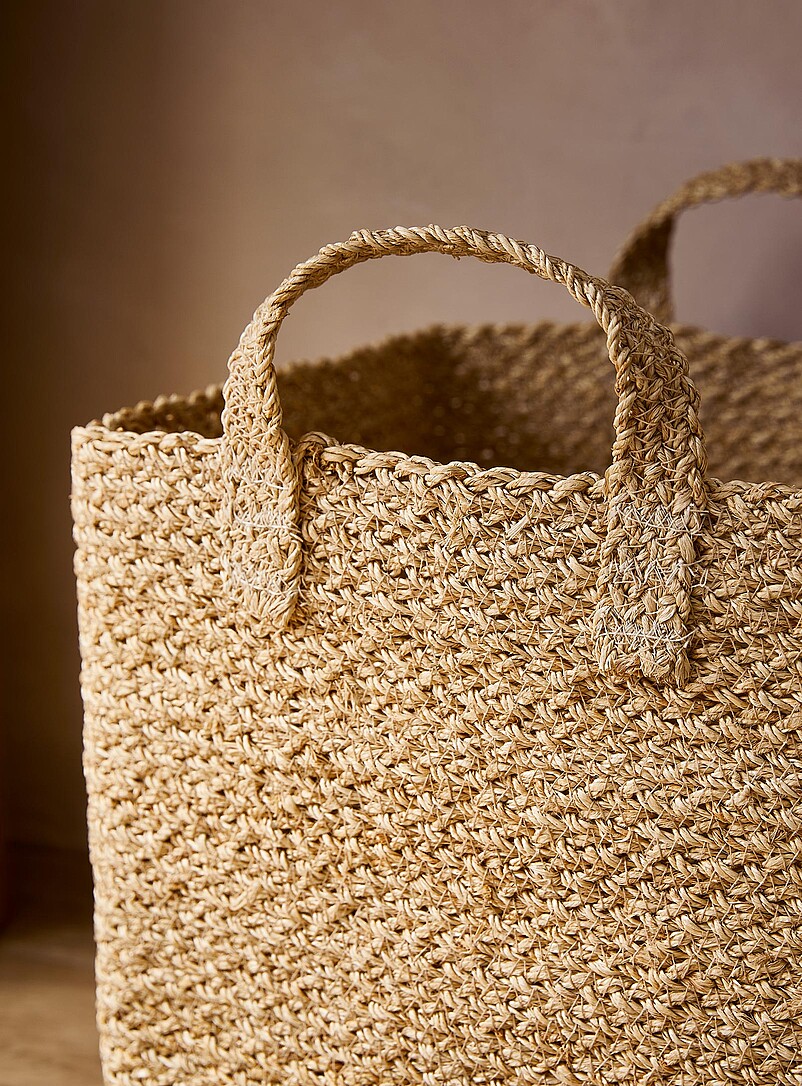 Jute large cubic basket product image 2