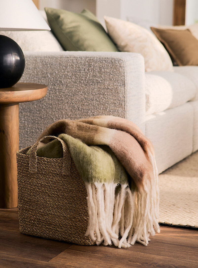 Jute large cubic basket product image 3