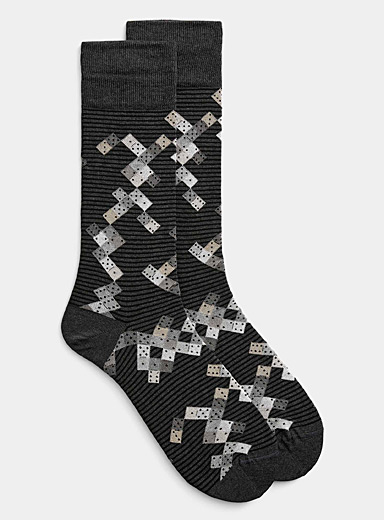 Space-dye dot sock, Bugatchi, Men's Dress Socks, Le 31