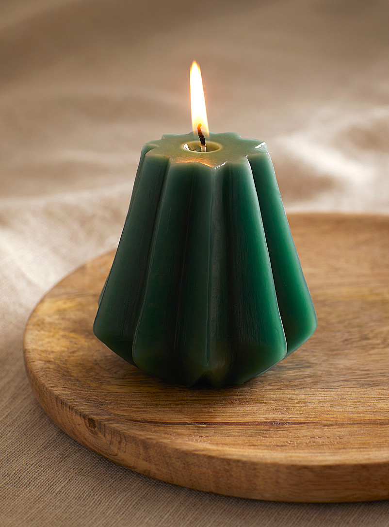 Simons Maison Mossy Green Elegant geometric candle
