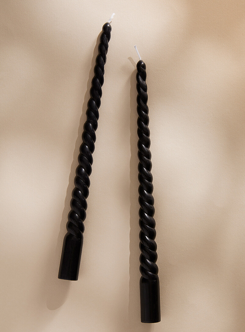Long twisted candles Set of 2 product image (primary)