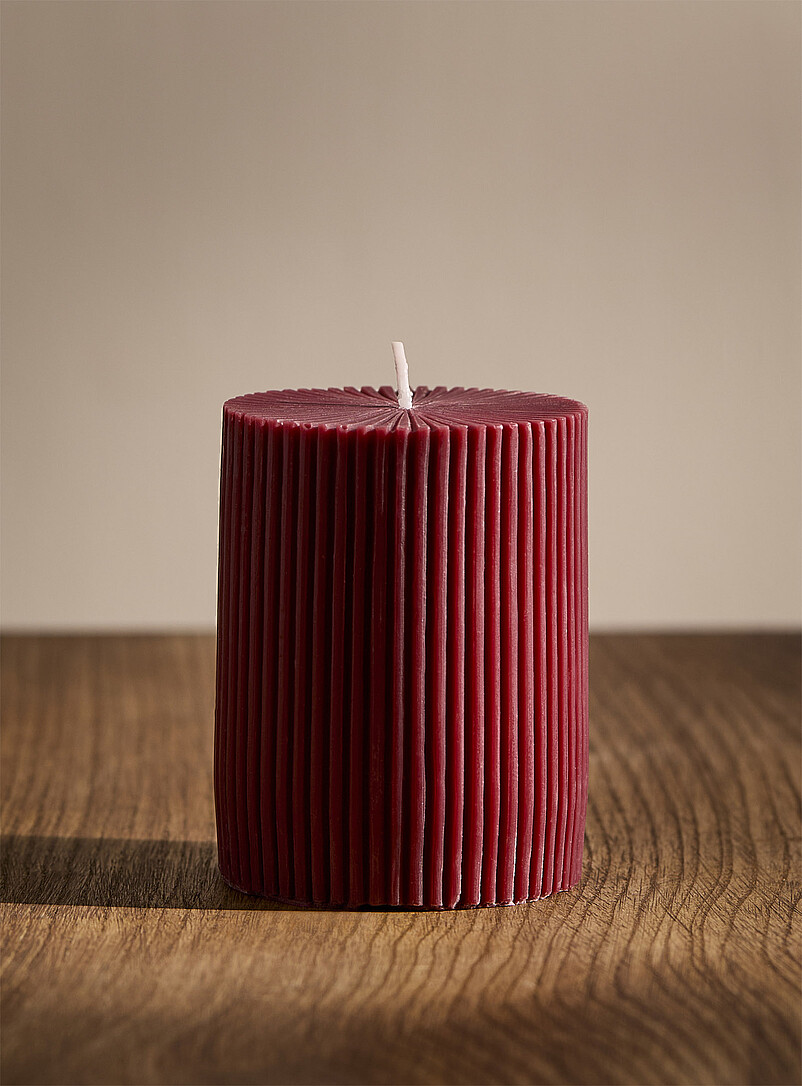 Fluted Pillar Candle
