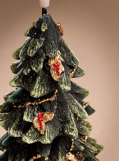 Le sapin lumineux en paraffine avec lumi&egrave;res &agrave; DEL <b>Collection de No&euml;l</b>