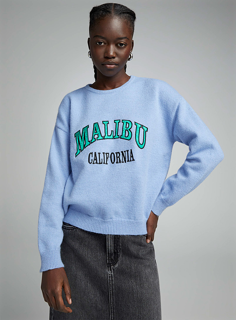 Twik Baby Blue Malibu sweater for women
