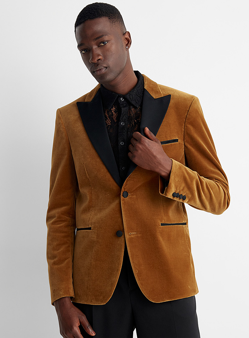 Le 31 Toast Amber velvet tuxedo jacket Stockholm fit - Slim for men