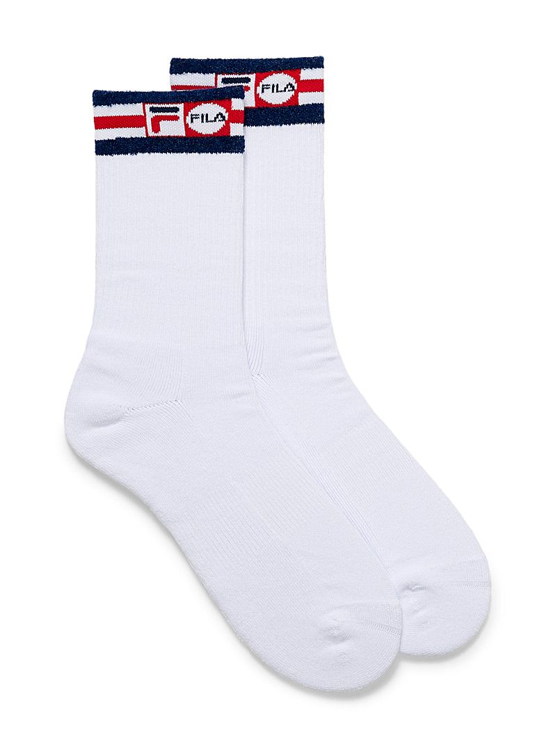 fila white socks