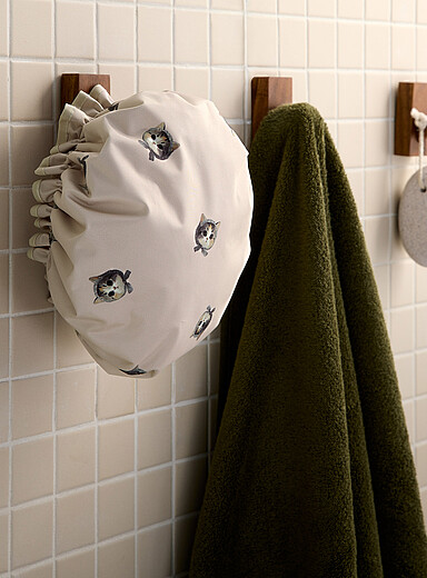 Scarfed kittens shower cap | Simons Maison | Bathroom Accessories