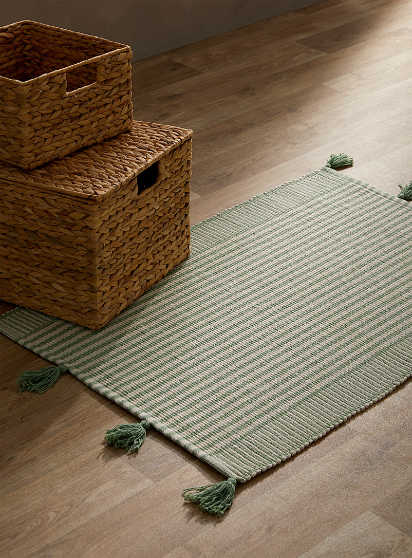 Simons Maison: Le tapis touche printanière 60 x 90 cm Vert à motifs