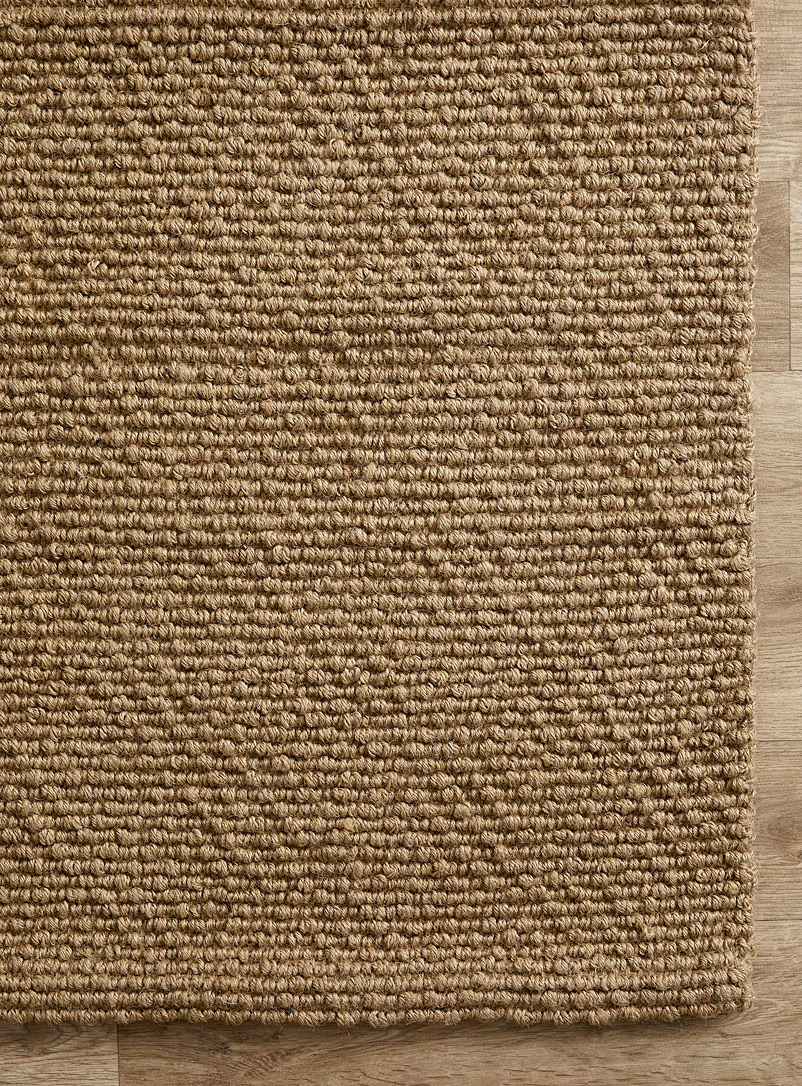 Simons Maison Sand Jute pompom rug 90 x 130 cm