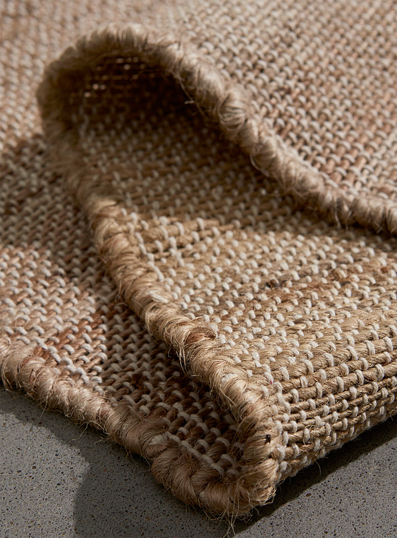 Simons Maison: Le tapis jute tressé naturel 90 x 130 cm Tan beige fauve