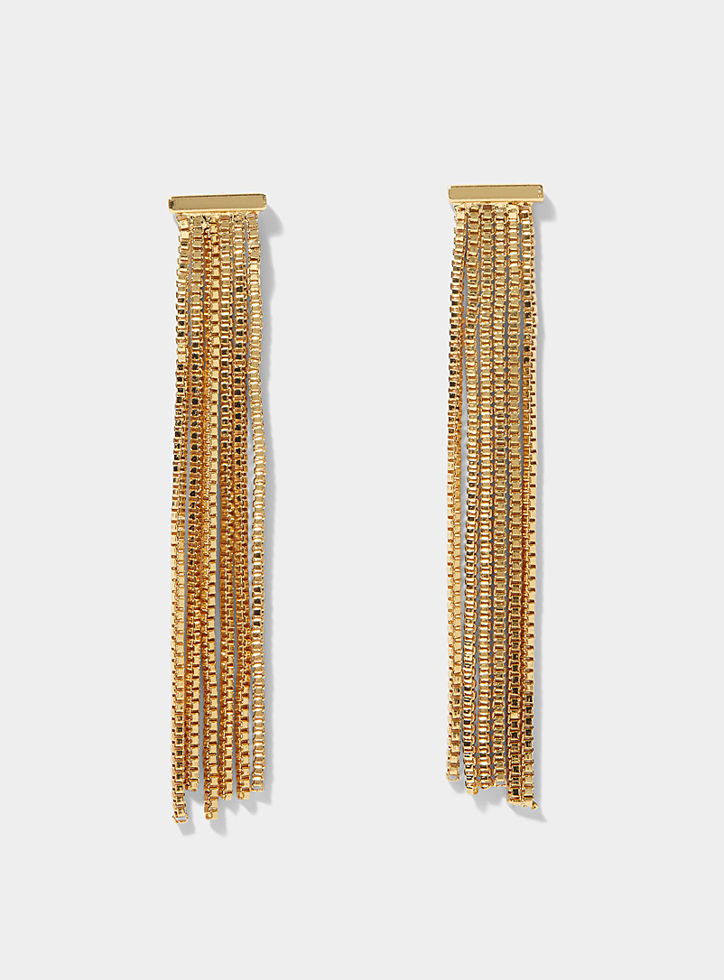 Simons Assorted Long multi-chain earrings for women