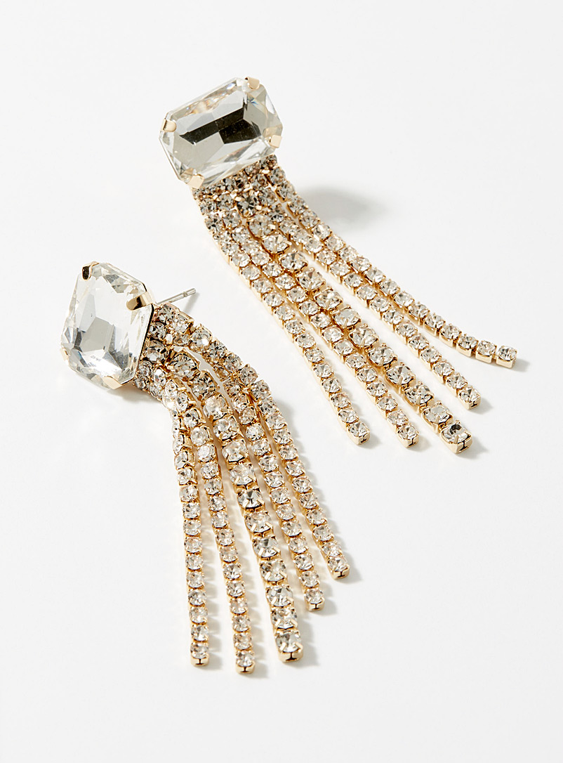 Simons Assorted Silver crystal earrings for women