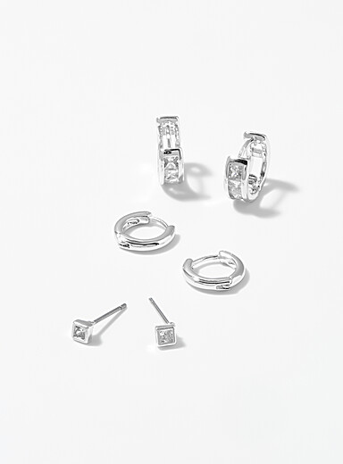 Gemstone earrings Set of 3