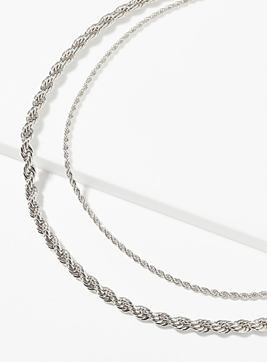 Le collier double cha&icirc;ne