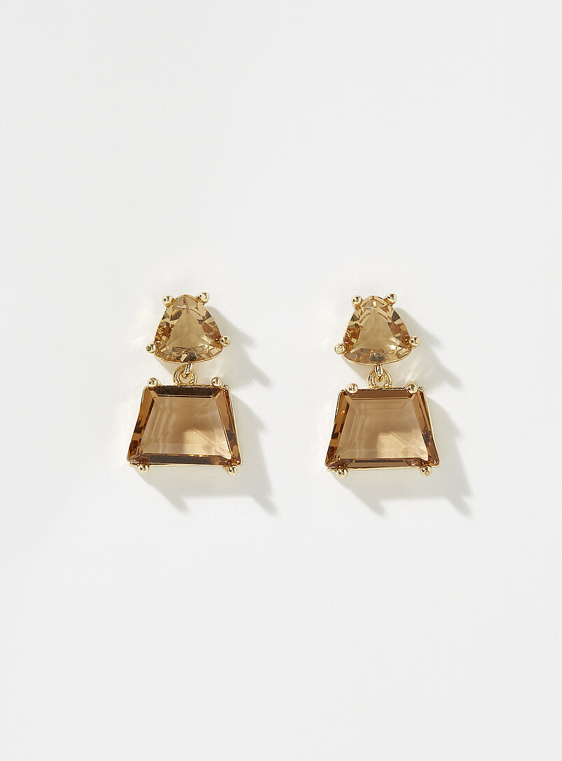 Amber gemstone earrings product image (primary)