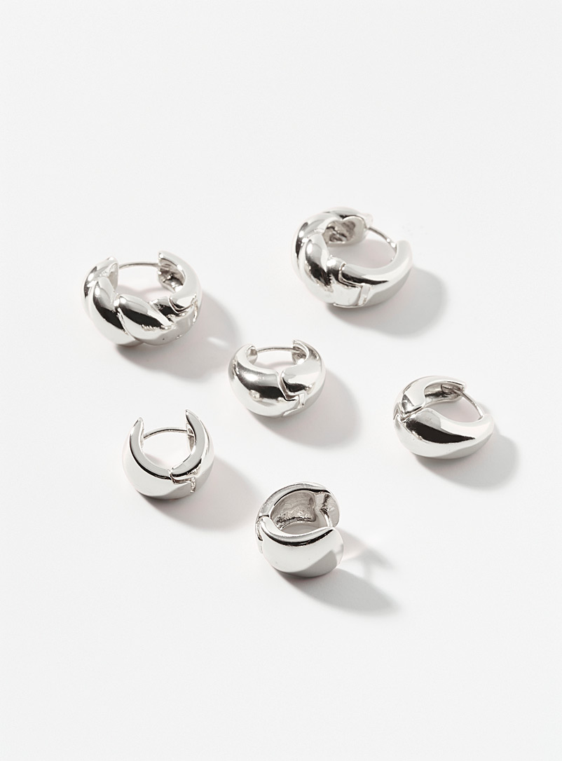 Modern mixed hoops Set of 3 product image (primary)
