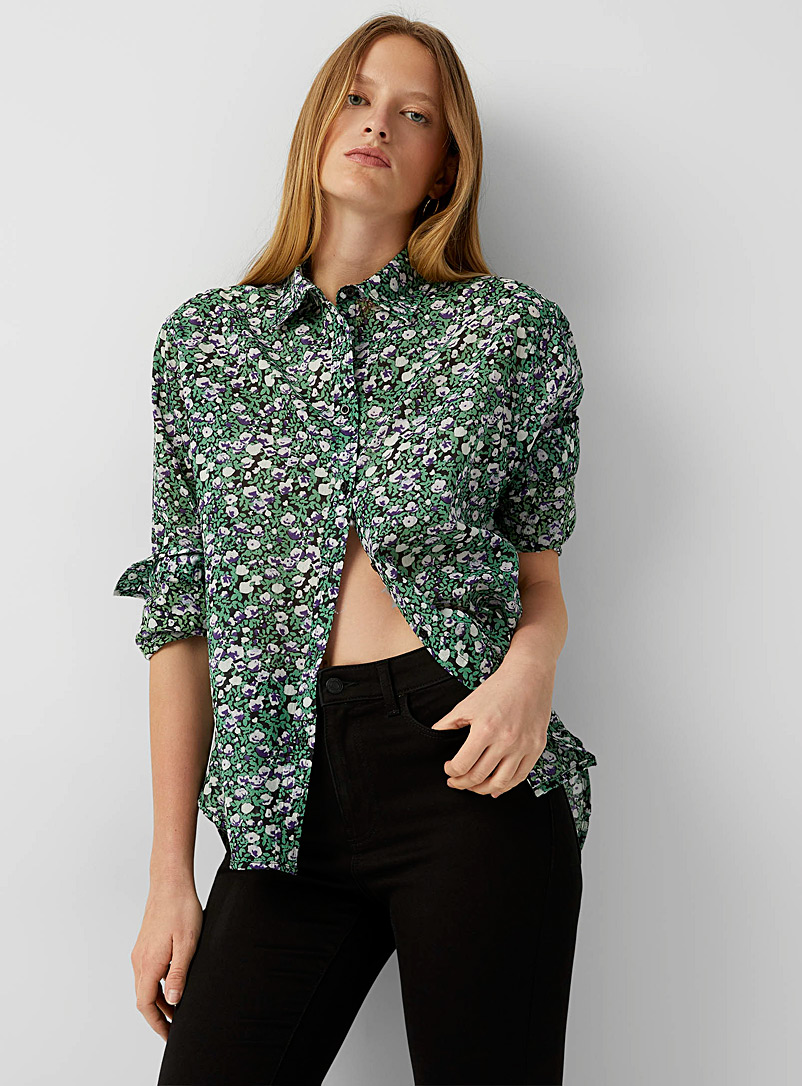 Icône Assorted Colourful flower shirt for women