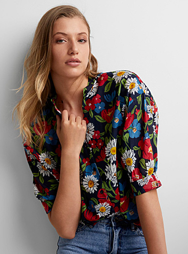 Printed & Floral Blouses, Women's Tops