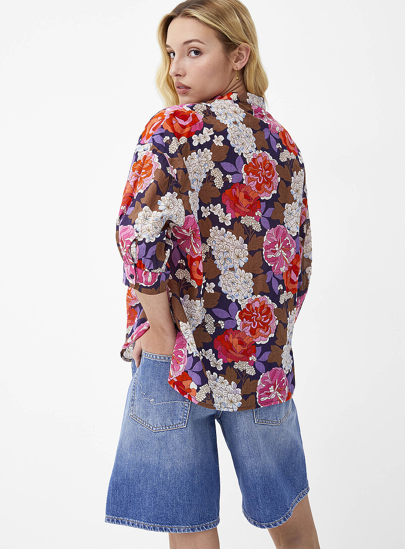 Lush bloom officer-collar shirt product image 3