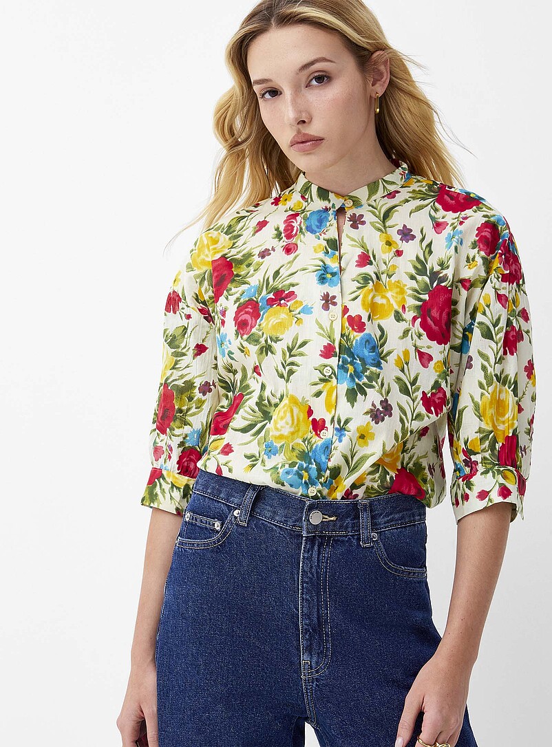Lush bloom officer-collar shirt product image 2