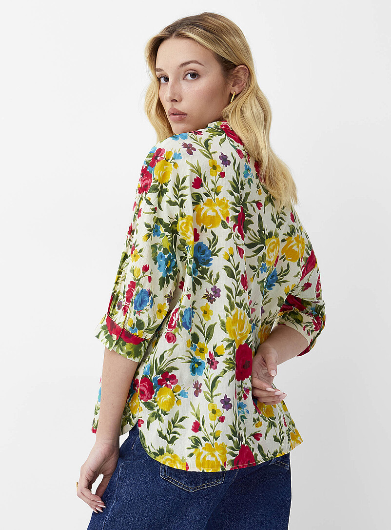 Lush bloom officer-collar shirt product image 3
